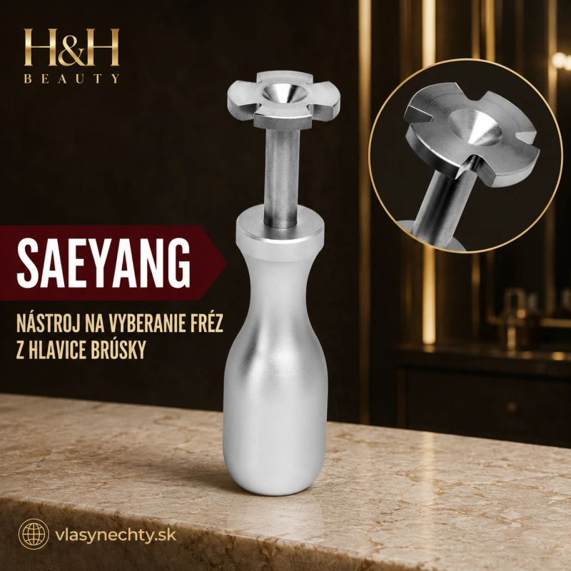 Saeyang – nástroj na vyberanie fréz z hlavice brúsky
