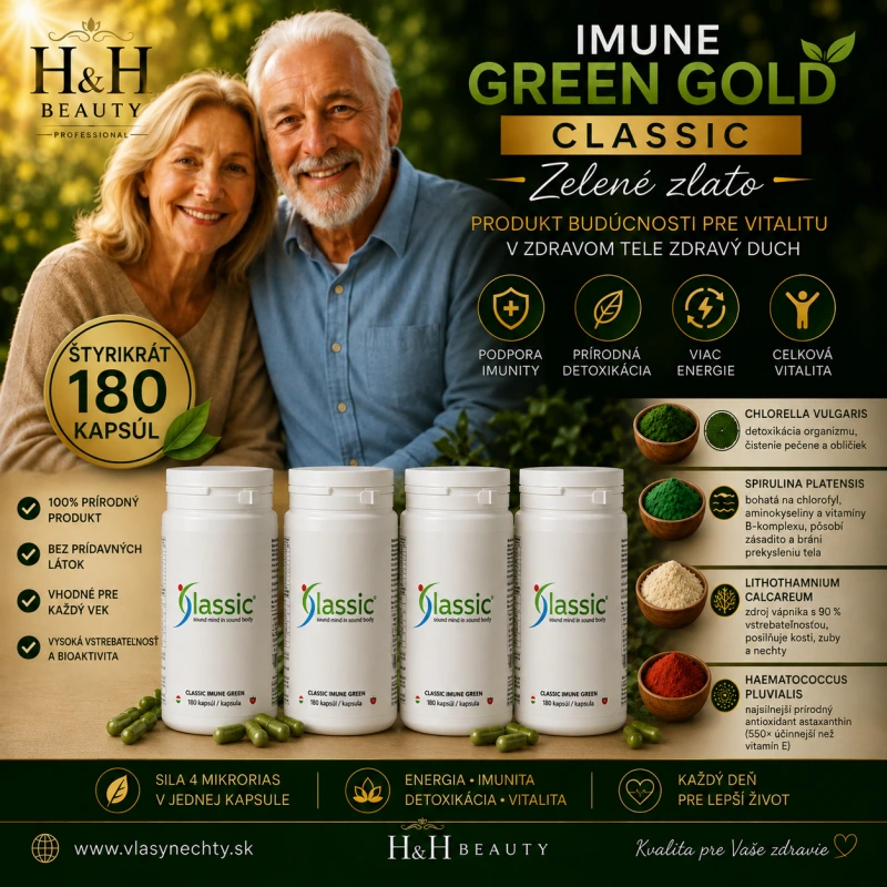GREEN GOLD IMUNE CLASSIC- “ZELENÉ ZLATO" - ALGA 4x180 KAPSÚL