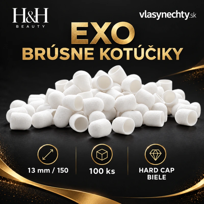 EXO BRÚSNE KOTÚČIKY 13mm/150 100 KS. HARD CAP BIELE