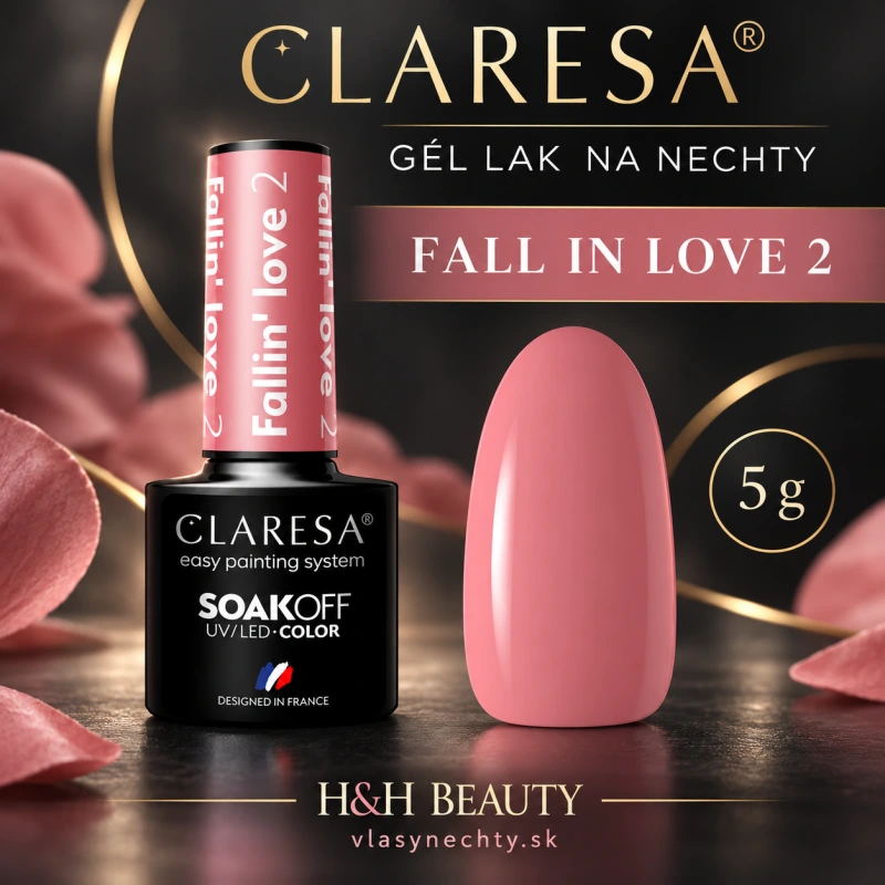 CLARESA GÉL LAK NA NECHTY FALLIN"LOVE 2 - 5 g