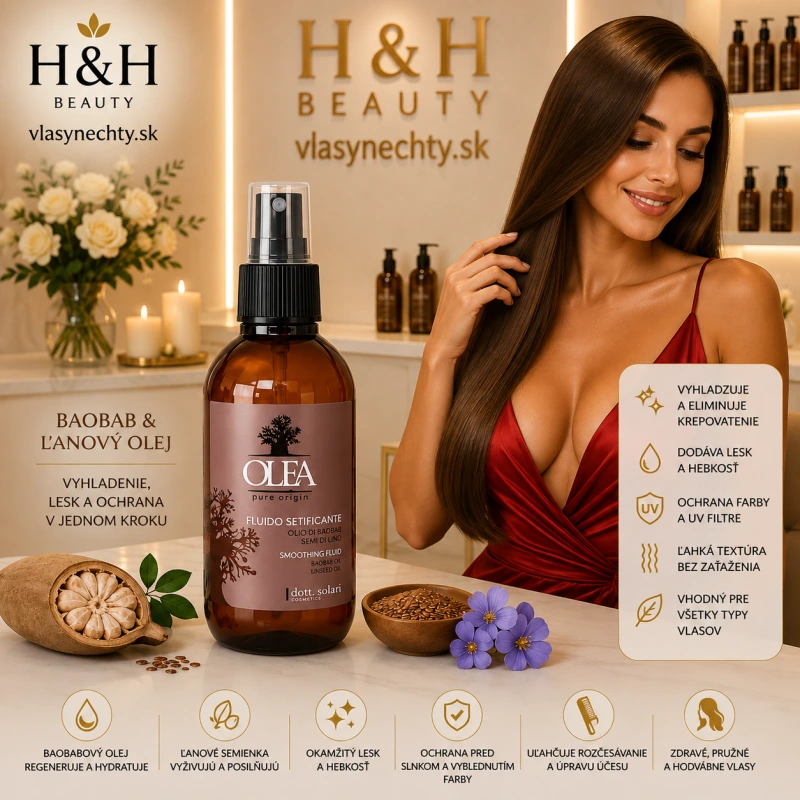 OLEA Baobab tekuté fluido z baobabového oleja a ľanových semienok 150 ml