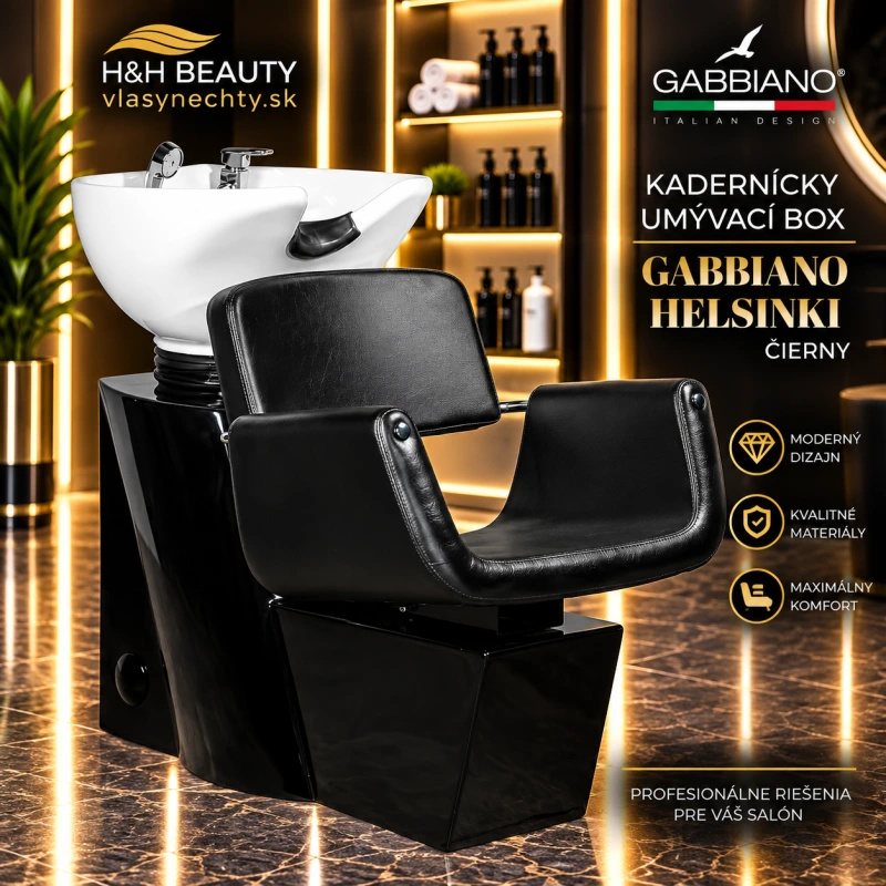 KADERNÍCKY UMÝVACÍ BOX GABBIANO HELSINKI ČIERNE