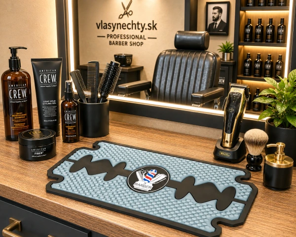 PROTIŠMYKOVÁ PODLOŽKA NA KADERNÍCKE A BARBERSKE POMÔCKY - ŽILETKA 22 x 11 cm