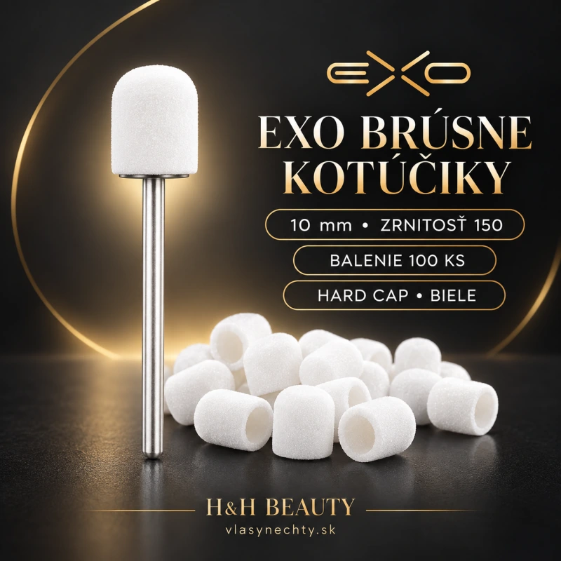 EXO BRÚSNE KOTÚČIKY 10mm/150 100 KS. HARD CAP BIELE