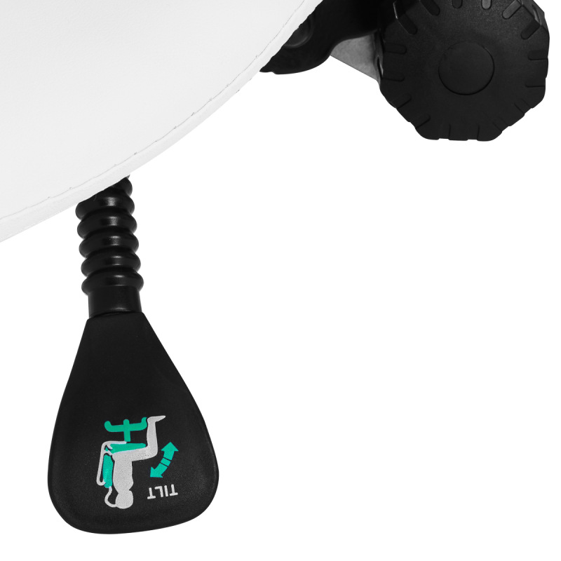 Taboret kosmetyczny 1004 Giovanni złoto biały 6