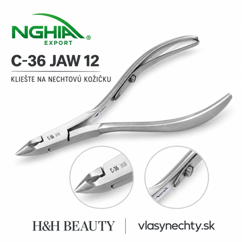 NGHIA EXPORT KLIEŠTE NA NECHTOVÚ KOŽIČKU C-36 JAW 12