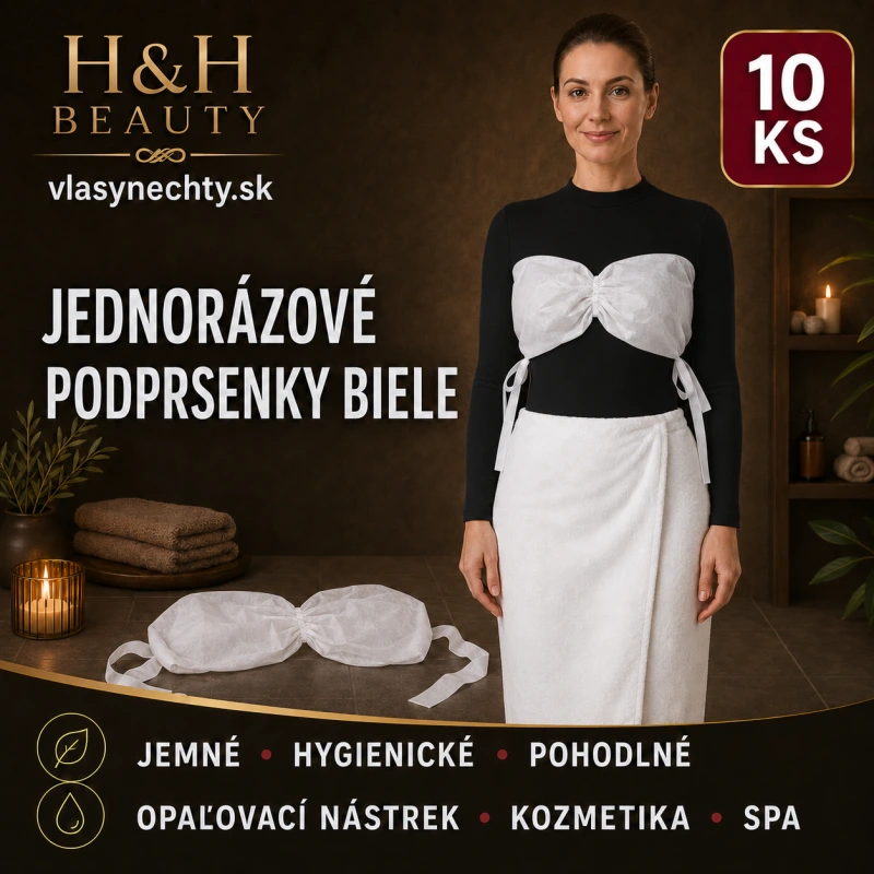 JEDNORÁZOVÉ PODPRSENKY BIELE 10 ks