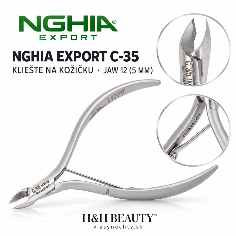 NGHIA EXPORT C-35 kliešte na kožtičku, šírka čeľustia 12 (5 mm)