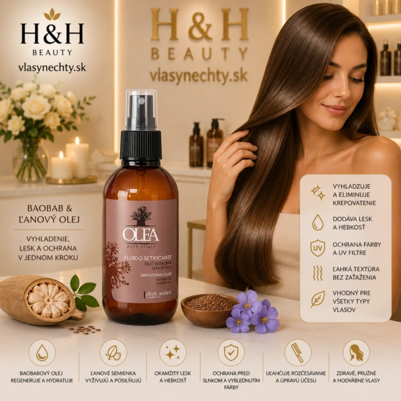 OLEA Baobab tekuté fluido z baobabového oleja a ľanových semienok 150 ml 2