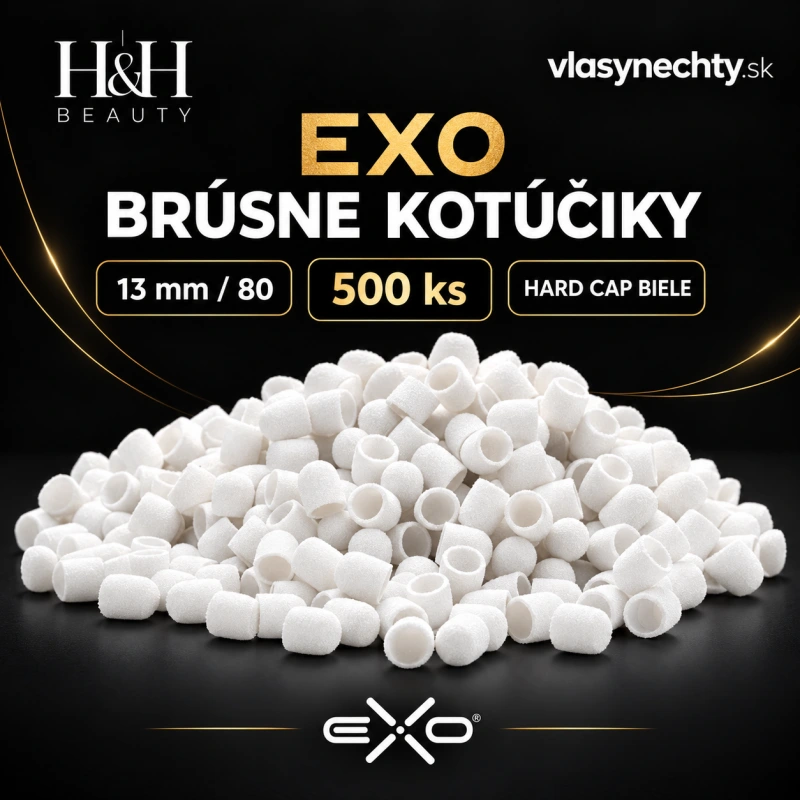 EXO BRÚSNE KOTÚČIKY 13mm/80 500 KS. HARD CAP BIELE