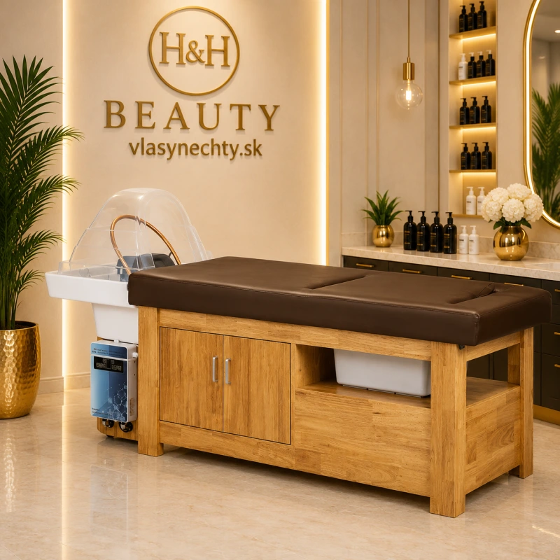 KADERNÍCKY UMÝVACÍ BOX Gabbiano Head Spa Bali hnedý