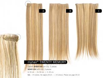 Sangra Hair MH Twenty MEMORY HAIR - 3 kusy na CLIP