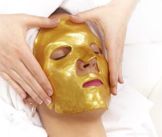 AIA GOLD & BEAUTY zlatá maska s 24 k zlatom, s kyselinou hyaluronovou a kolagénom