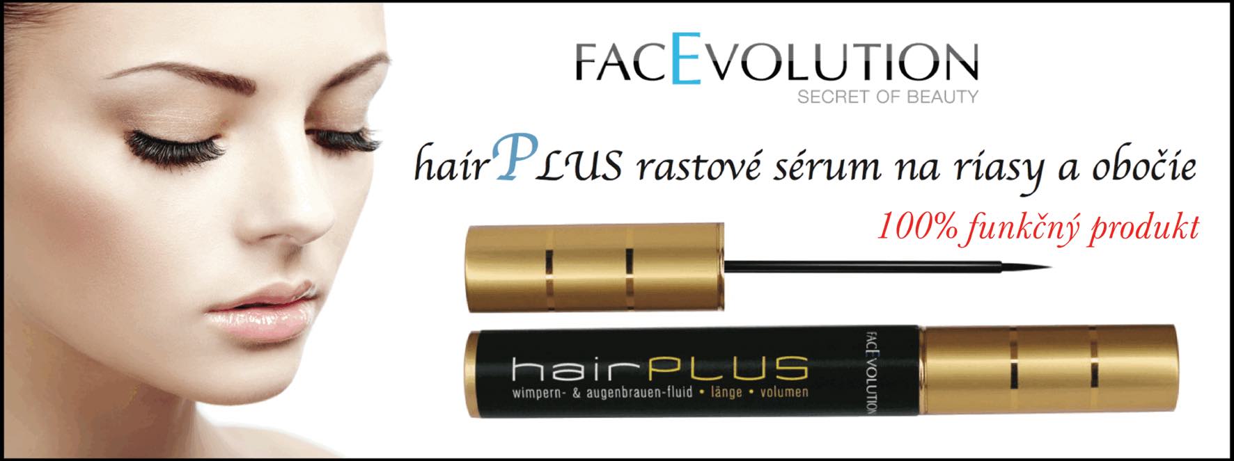 FaceEvolution HairPlus na rast mihalnic a obocia