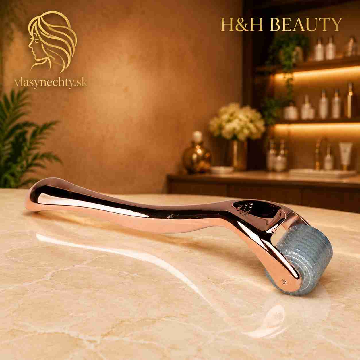 DERMA ROLLER NA MEZOTERAPIU ROSE GOLD 192 IHIEL