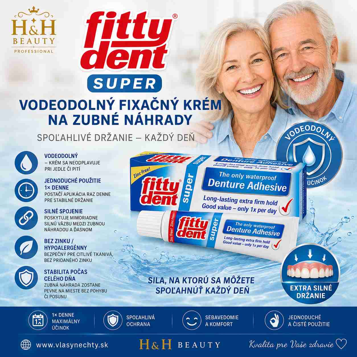 FITTYDENT FIXAČNÝ KRÉM NA ZUBNÉ NÁHRADY