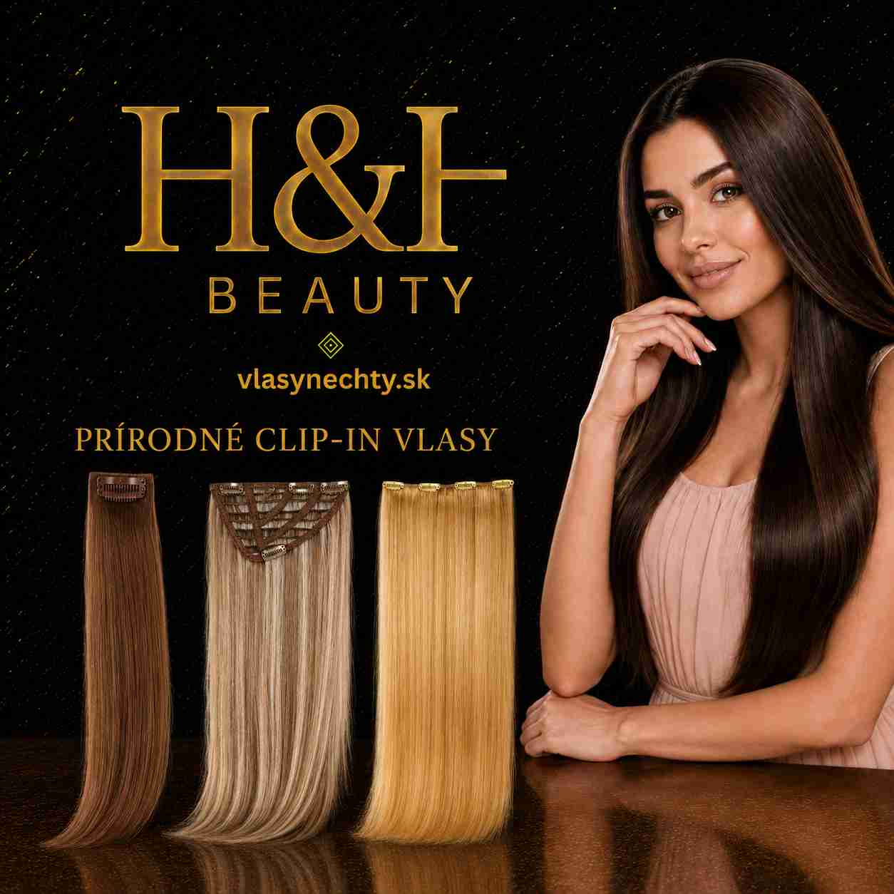 CLIP IN prírodné vlasy
