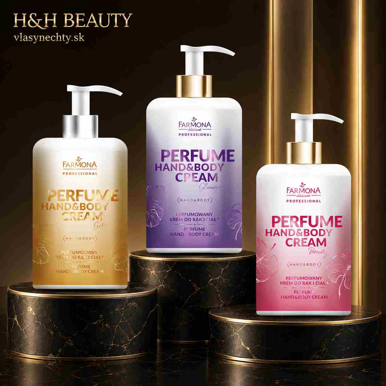PERFUME HAND & BODY CREAM parfumované krémy